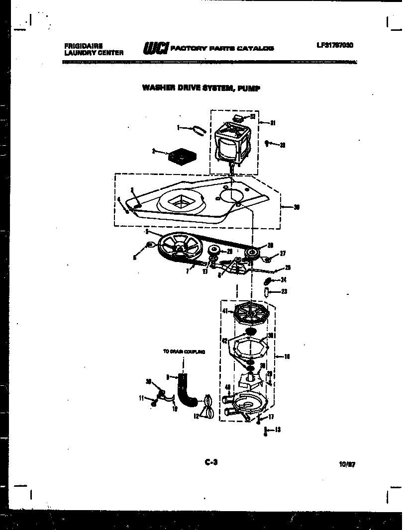 Washer drive system and pump
