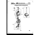 Frigidaire LC248EW0 transmission, water seal and lower bearing asmy. diagram