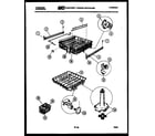 Frigidaire DW44500FW1 racks and trays diagram