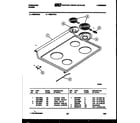 Frigidaire RSE37BAL3 cooktop parts diagram