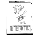 Frigidaire A05LE2E3 cabinet parts diagram