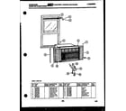 Frigidaire A05LE2E3 window mounting parts diagram