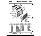 Frigidaire AHW12NT5F1 cabinet parts diagram