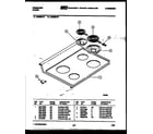 Frigidaire RS35BAW3 cooktop parts diagram