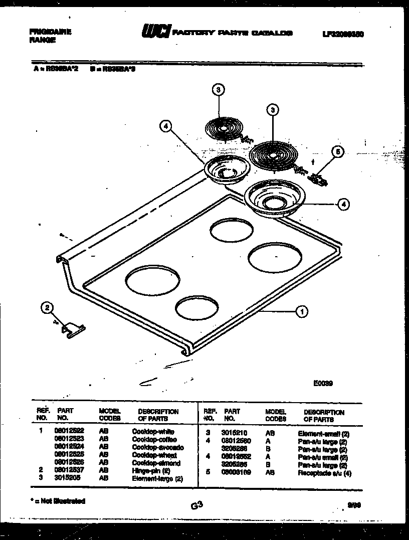COOKTOP PARTS