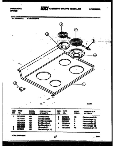 Cooktop parts