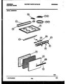 Backguard, cooktop and door parts