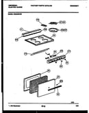 Backguard, cooktop and door parts