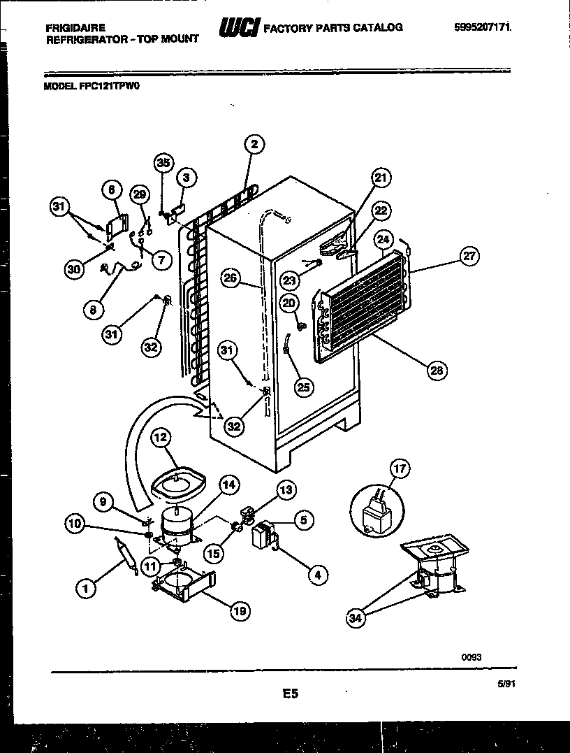 System and automatic defrost parts