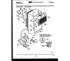 Frigidaire FPCE21TILW2 system and automatic defrost parts diagram