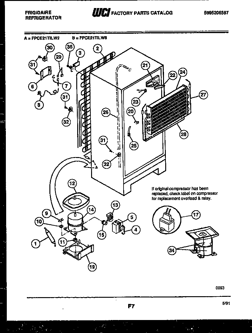 System and automatic defrost parts