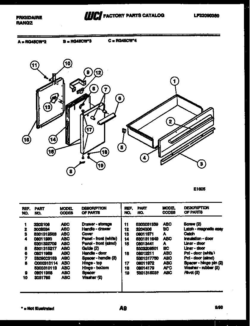 DOOR AND DRAWER PARTS