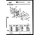 Frigidaire REG78WLB0 door parts diagram