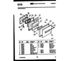 Frigidaire REG78WLB0 door parts diagram