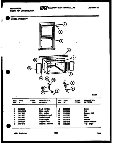 Window mounting parts