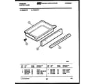 Frigidaire REG36AA6 drawer parts diagram