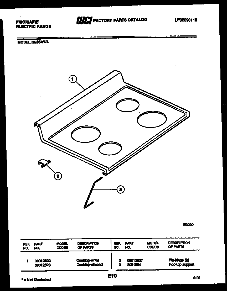 Cooktop parts