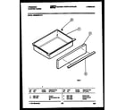 Frigidaire REGS39WLW1 drawer parts diagram