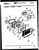 Lower oven door parts