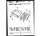 Frigidaire REG638BDW7 drawer parts diagram