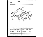 Frigidaire RSEG37BFW2 drawer parts diagram