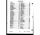 Frigidaire GCG34BNL2 alphabetical index diagram
