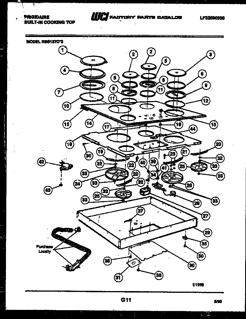 Cooktop parts