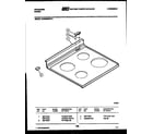 Frigidaire REGS38BKW1 cooktop parts diagram