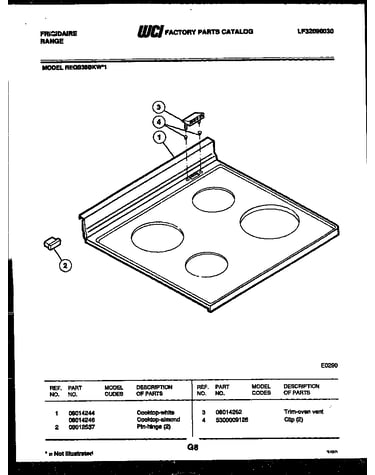 Cooktop parts