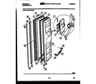 Frigidaire FPE24VWDF2 freezer door parts diagram