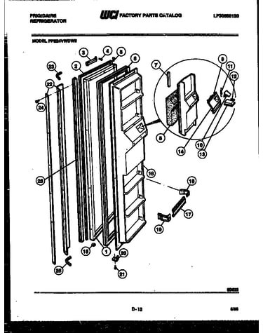 Freezer door parts