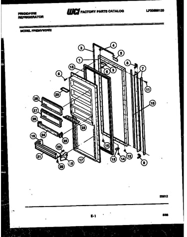 Refrigerator door parts