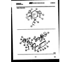 Frigidaire FPE24VWDA2 refrigerator control assembly, damper control assembly and f diagram