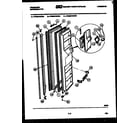 Frigidaire FPE22VWCH4 freezer door parts diagram