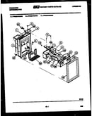 Ice door, dispenser and water tanks