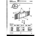 Frigidaire A05LH5L1 window mounting parts diagram