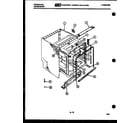 Frigidaire DWSF500EW tub and frame parts diagram