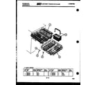 Frigidaire DWSF500EW racks and trays diagram