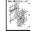 Frigidaire FPE21TCH1 door parts diagram
