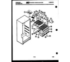 Frigidaire FPE21TCW1 shelves and supports diagram