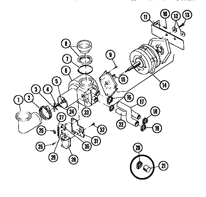 Motor pump parts