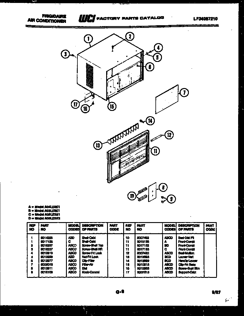 CABINET PARTS