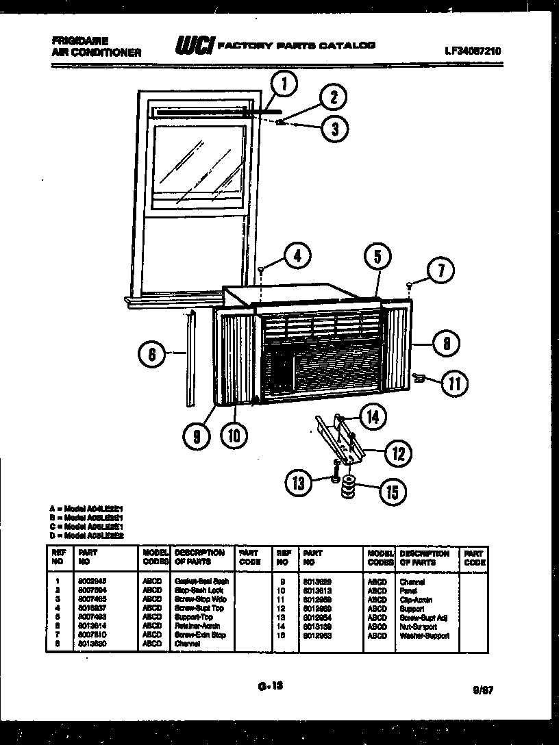 WINDOW MOUNTING PARTS