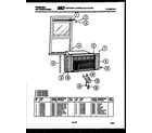 Frigidaire A04LE2E1 window mounting parts diagram