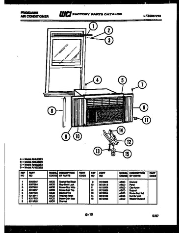 Window mounting parts