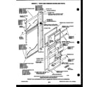 Frigidaire FPCI21TCA1 shelves and supports diagram