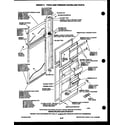 Frigidaire FPCI21TCW1 shelves and supports diagram