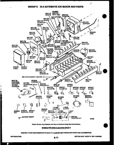 System and automatic defrost parts