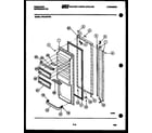 Frigidaire FPCI19VFL0 refrigerator door parts diagram