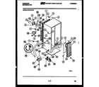 Frigidaire FPCI19VFH0 system and automatic defrost parts diagram